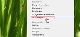 Wallpaper direkt aus dem Internet Explorer einrichten